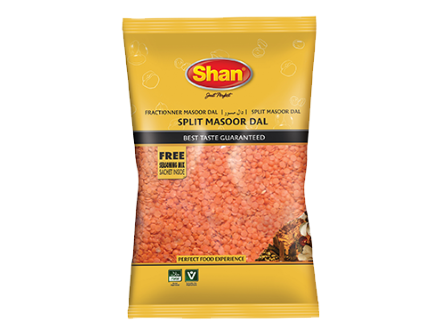 SHAN MASOOR DAL(SPLIT RED)1KG+FREE SNG MIX